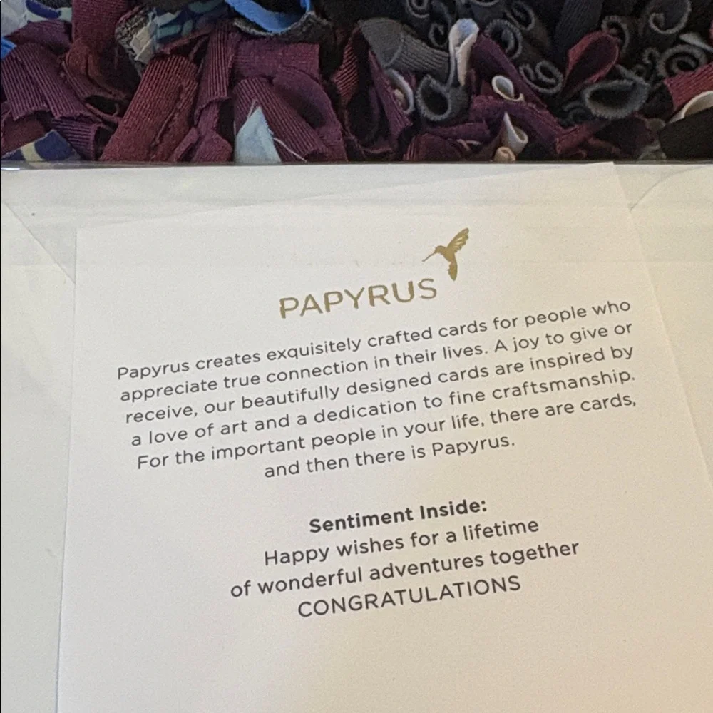 🆕Papyrus 3D “Just Married” Greeting Card